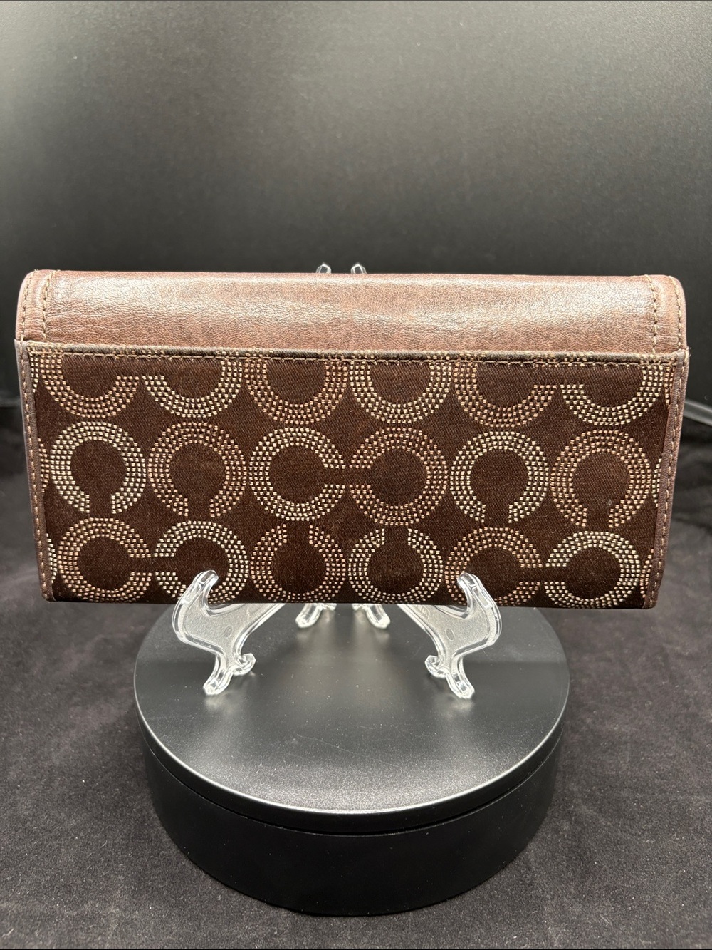 Coach Madison Op Art Dotted Trifold Wallet - Picture 3 of 17